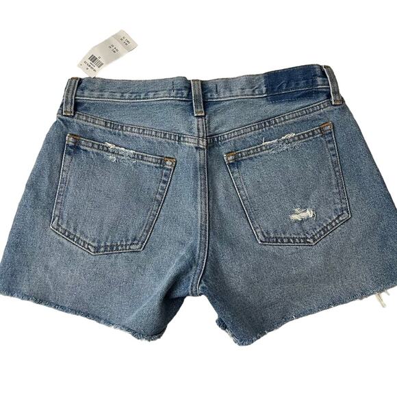 Abercromie & Fitch The Boyfriend Shorts Mid Rise Women Size 0 NEW - Picture 2 of 10